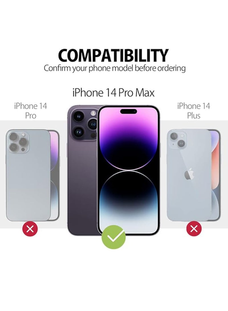 WRISTWISE Case Cover for iPhone 14 Pro Max - [Camera All-Round Protection] [Soft Microfiber Lining Anti-Scratch] Shockproof Phone Case Cover, Black - Image 2