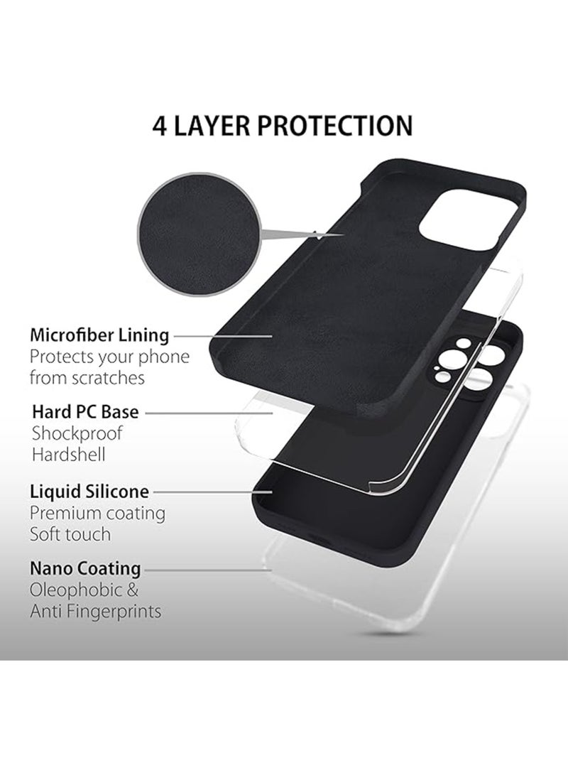 WRISTWISE Case Cover for iPhone 14 Pro Max - [Camera All-Round Protection] [Soft Microfiber Lining Anti-Scratch] Shockproof Phone Case Cover, Black - Image 3