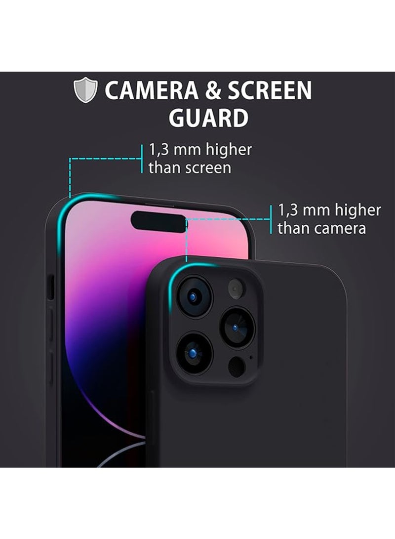 WRISTWISE Case Cover for iPhone 14 Pro Max - [Camera All-Round Protection] [Soft Microfiber Lining Anti-Scratch] Shockproof Phone Case Cover, Black - Image 4