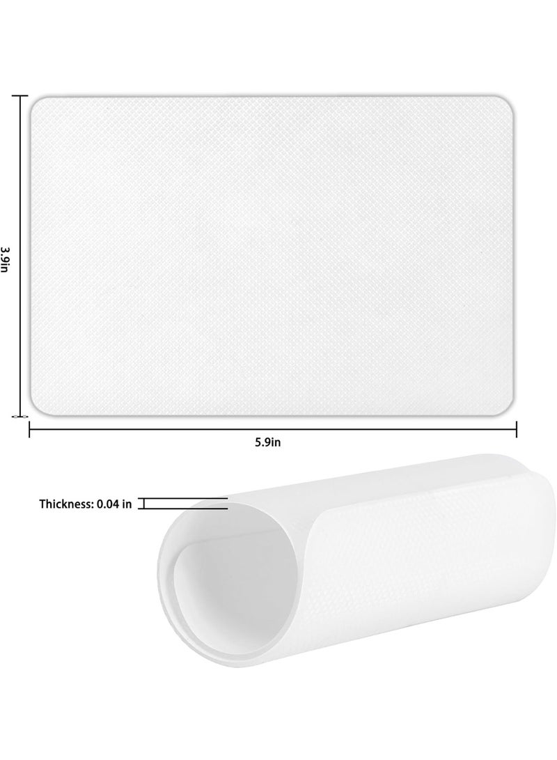 ChicAbode Shoe Sole Protector, 4 Pcs Self Adhesive Shoe Bottom Protector for High Heels, Silicone Anti Slip Shoe Grips on Bottom of Shoes, Sole Guard Non Slip Pads for Shoes (Medium, 6" by 4", Clear) - Image 3
