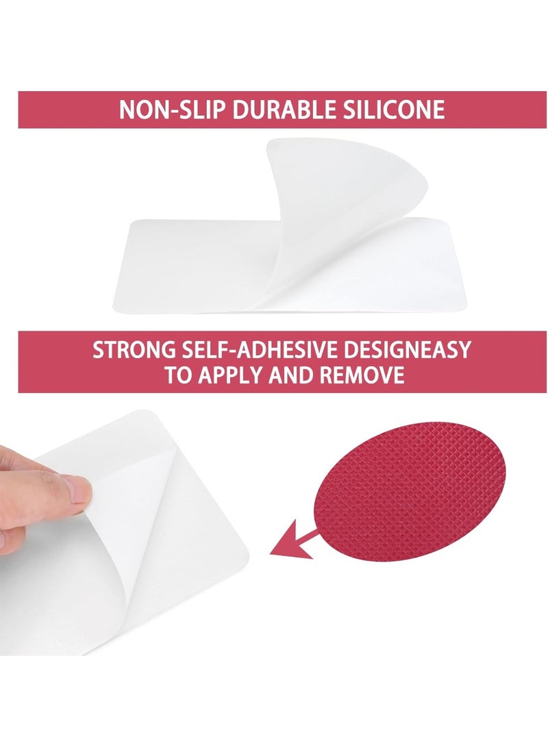 ChicAbode Shoe Sole Protector, 4 Pcs Self Adhesive Shoe Bottom Protector for High Heels, Silicone Anti Slip Shoe Grips on Bottom of Shoes, Sole Guard Non Slip Pads for Shoes (Medium, 6" by 4", Clear) - Image 5