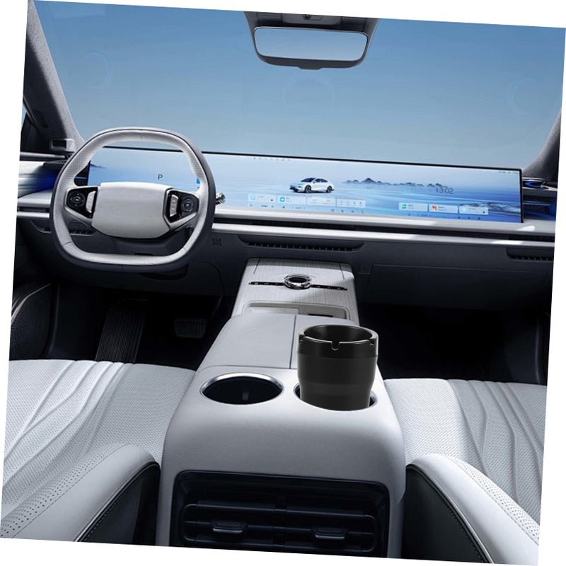 Windproof Car Ashtray Lid Portable Easy Clean Self Extinguishing Ashtray Holder - Image 5