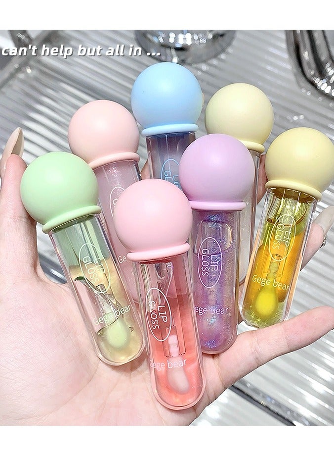 Gege bear Jelly Lip Gloss Crystal Jelly Lips A pout Lip Care High Shine Finish Nourishing 01 Jasmine Milk Peach - Image 4