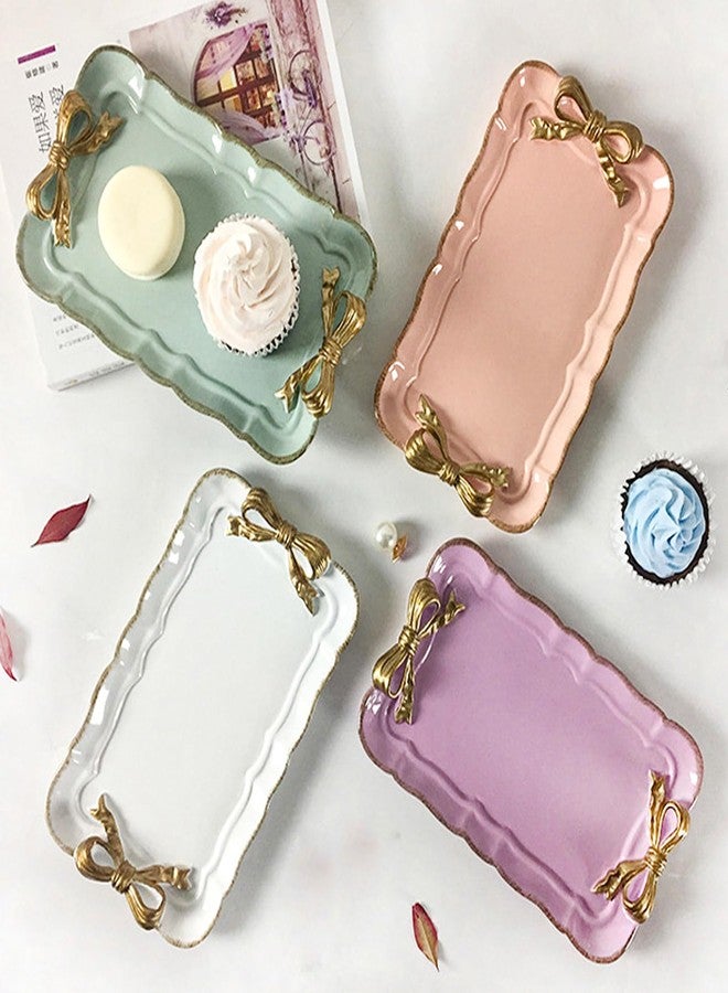 Wehous Tray Molds, Bow Silicone Tray Resin Mold, Container Storage Silicone Molds for Epoxy Resin, Display Rectangle Jewelry Plate Candle Holder Soap Dish Serving Board Mold Casting Craft Kit - Image 2