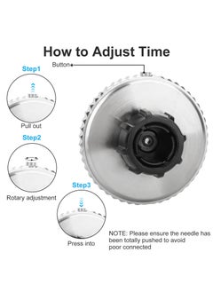 SYOSI Car Clock, Quartz Analog Car Dashboard Time Air Vent Stick-On Clock Watch, 360° Rotation Mini Clock, Universal Car Accessories for Vehicle Truck, Magnetic Phone Holder, Battery Included  - Image 4