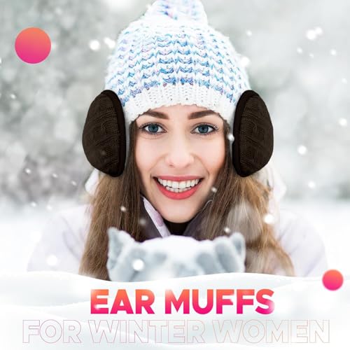 NORTHWIND Winter ear muffs for men, ear muffs for women, ear cover for winter Behind The Head Style Winter Earmuffs for Men & Women Adjustable (BROWN) - Image 5