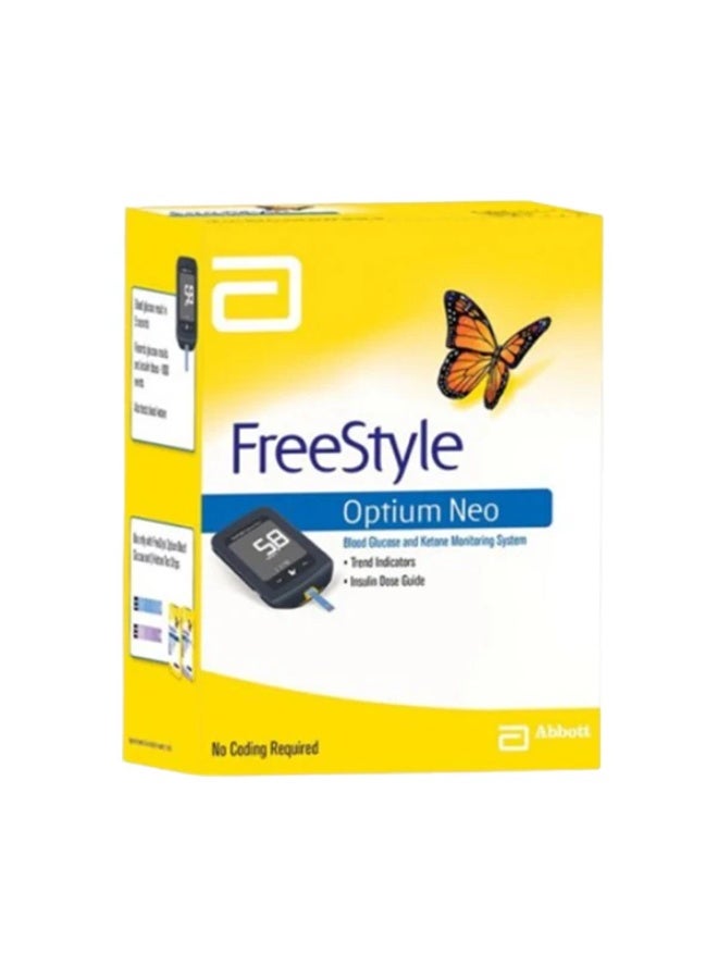 نظام مراقبة جلوكوز الدم والكيتون Abbott FreeStyle Optium Neo