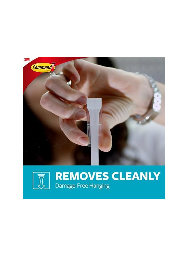 Command Command Bath Designer Large Hook White color, 1 Hook+2 Strips/ pack | Holds 2.2 kg | Water-Resistant Strips | Organize | Decoration | No Tools | Holds Strongly | Damage-Free Hanging - Image 4