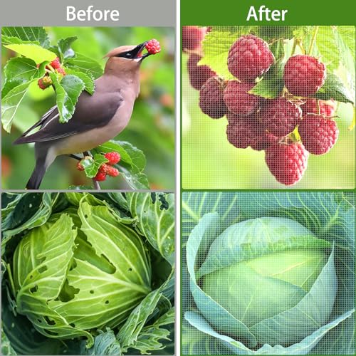 HENAYUK Garden Netting 10x33FT 2 Pack Ultra Fine Mesh, Insect Barrier Bird Netting for Garden Protection, Insect Bug Netting Garden Net for Protecting Plants Vegetables Flowers Fruits - Image 3