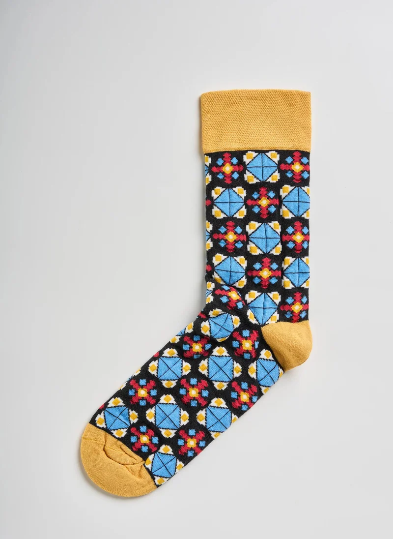 FNL Black Tiles Socks
