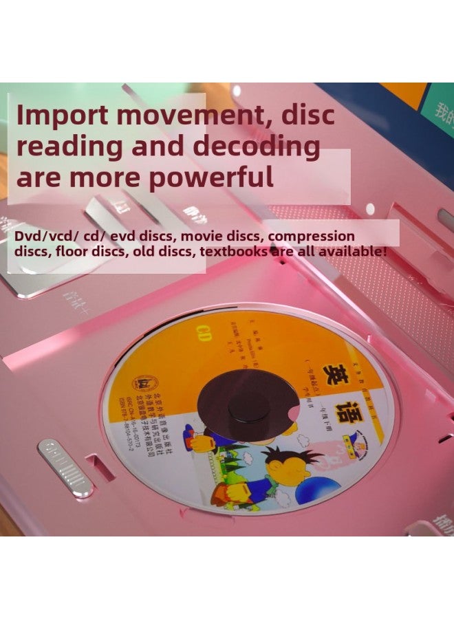 Dvd Player Mobile Video Disc Player Cd Disc Vcd Home Evd Small TV Learning All-in-one Disc Reader-Body Color:23inch Network Ultra-clear Version + 32gu Disk + Cosmetics Bag  - Image 5