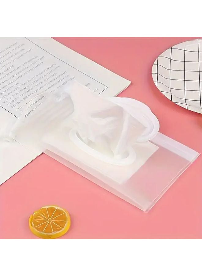 2pcs Reusable Portable Tissue Holder Wet Wipes Storage Bag Travel Dispenser - Image 2