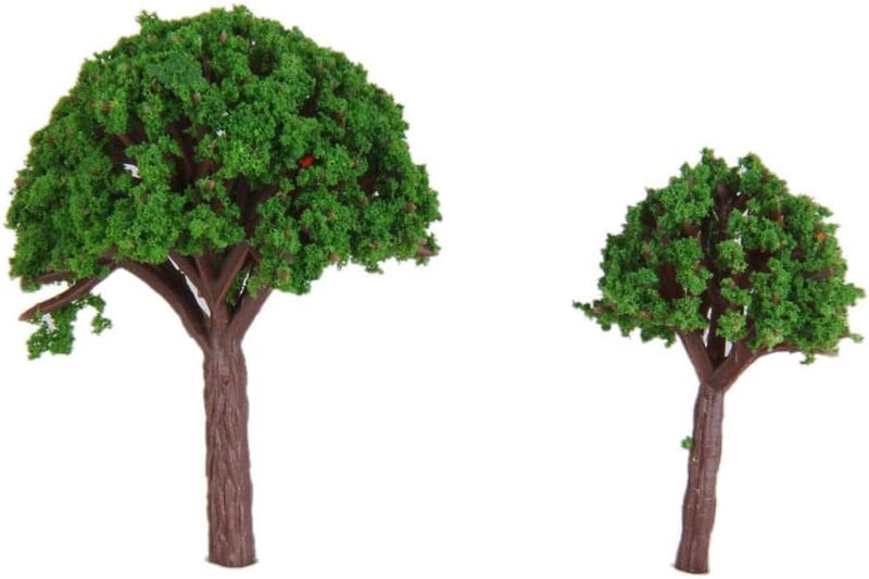 klarako 50pcs Cedar Model Trees 3cm, Z T Scale Fake Tree for Diorama Scene, Projects, , Wargame Scenery Building - Image 3