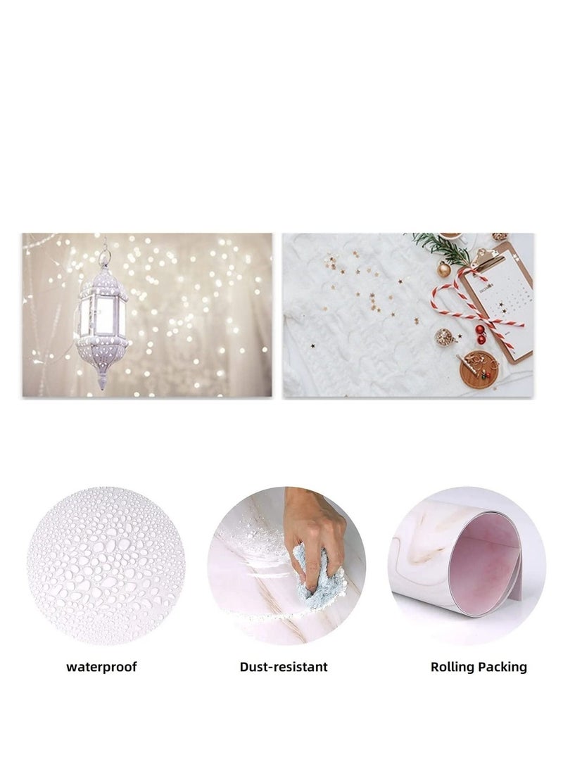 Generic - 57*42 Photography Background Double Sided 3D 2 Patterns Waterproof Premium Texture Backdrop Wall Video Displaying Props for Ins Style Jewelry/Food Photoshoots (No3) - Image 1