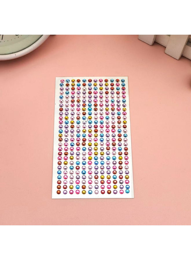 Explosions DIY Acrylic Diamond Sticker Photo Frame Decorative Sticker Accessories Material Closed Bag Water Drops Love Piece-Specifications Support Image Upload:Colorful 5mmab Color 312 Pieces 7.5*13cm - Image 1