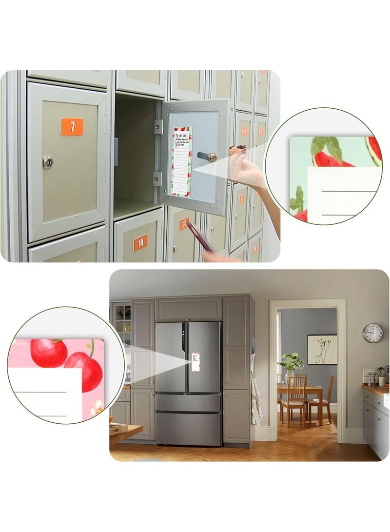 4 Pack Magnetic Notepads for Refrigerator, Grocery List Magnet Pad for Fridge, Fruit Design Magnetic Grocery List Pad for Fridge, Full Magnet Back Shopping Lists, 50 Sheets Per Note Pads - Image 5