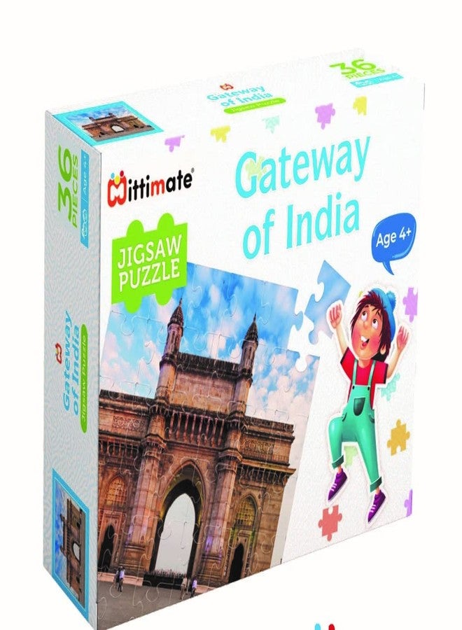Mittimate 36-Piece Gateway of India Jigsaw Puzzle for Kids 4+ | Enhances Imagination, Coordination, and Patience for Focus and Memory Development - Image 1