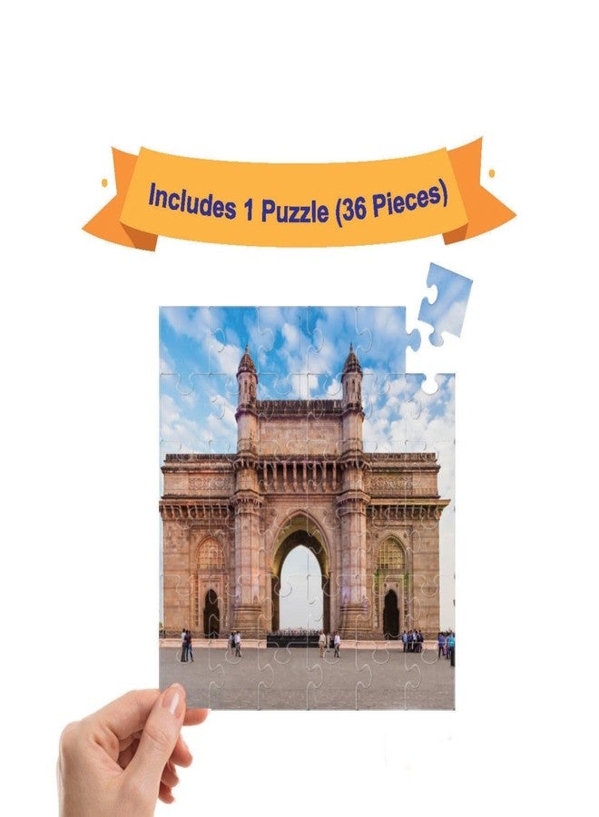 Mittimate 36-Piece Gateway of India Jigsaw Puzzle for Kids 4+ | Enhances Imagination, Coordination, and Patience for Focus and Memory Development - Image 2