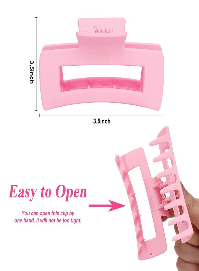 ACO-UINT Hot Pink Non-slip Knotted Headbands and Wide Hair Claws - Women's & Girls' Headband Set - Image 3