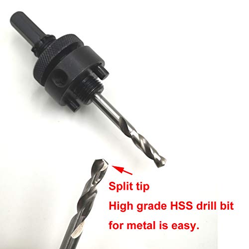 JIECHENG Bi-Metal Hole Saw Arbor Mandrel 3/8" Hex Shank with High Grade Pilot Drill bit - Image 3