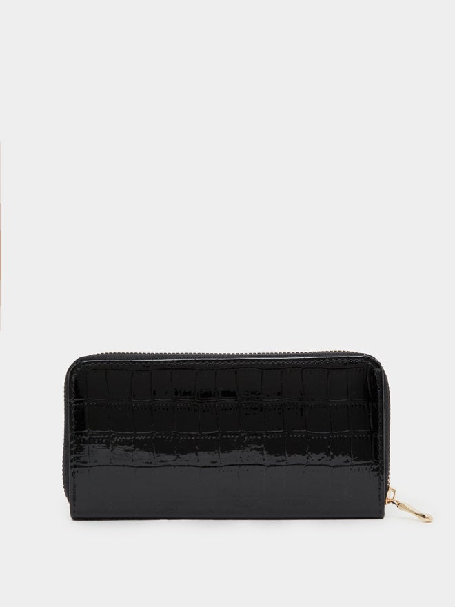 Styli Styli Croc-Textured Zip-Around Wallet  - Image 2