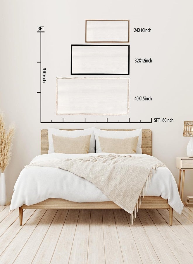 Surfapans Love You More Sign Wall Decor 40''×15'' Large Vintage Framed Wood Modern Farmhouse Wall Decor for Master Bedroom Above Over Bed Minimalist Wall Art Hanging (Wood White) - Image 5