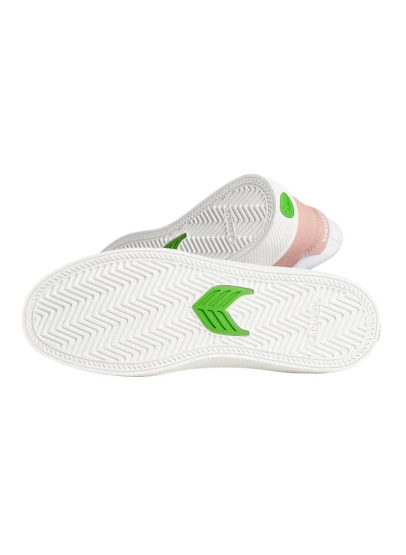 Cariuma  VALLELY White Leather Mahogany Rose Accents Black Logo  | Best Price UAE