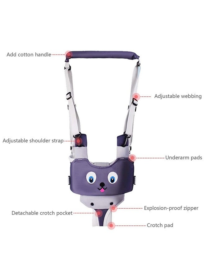 IULONEE Baby Walker, Handheld Kids Toddler Walking Harness Helper Assistant Protective Belt Child Activity Walker Adjustable Standing Up Walking Learning Helper for Toddler 7-24 Month (Grey) - Image 3
