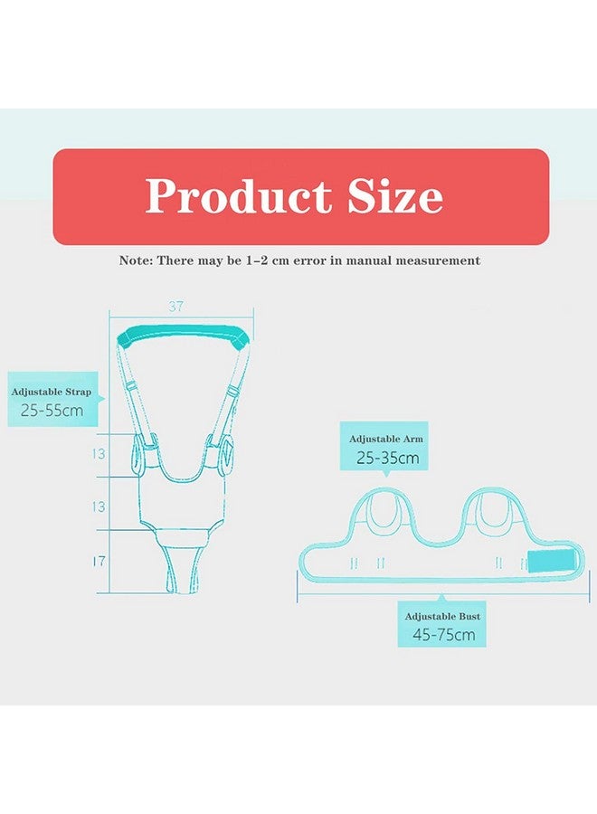 IULONEE Baby Walker, Handheld Kids Toddler Walking Harness Helper Assistant Protective Belt Child Activity Walker Adjustable Standing Up Walking Learning Helper for Toddler 7-24 Month (Grey) - Image 4