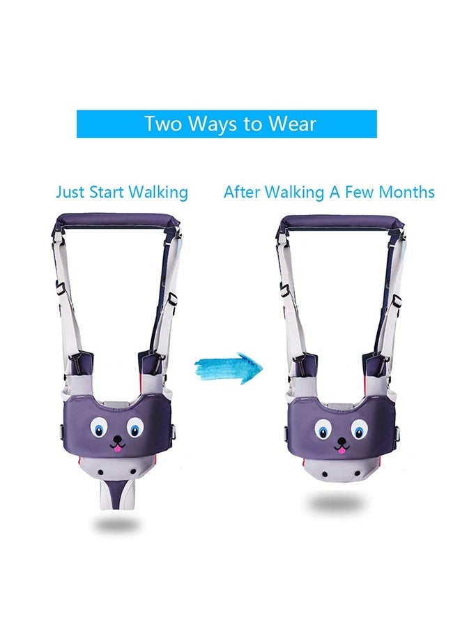 IULONEE Baby Walker, Handheld Kids Toddler Walking Harness Helper Assistant Protective Belt Child Activity Walker Adjustable Standing Up Walking Learning Helper for Toddler 7-24 Month (Grey) - Image 1