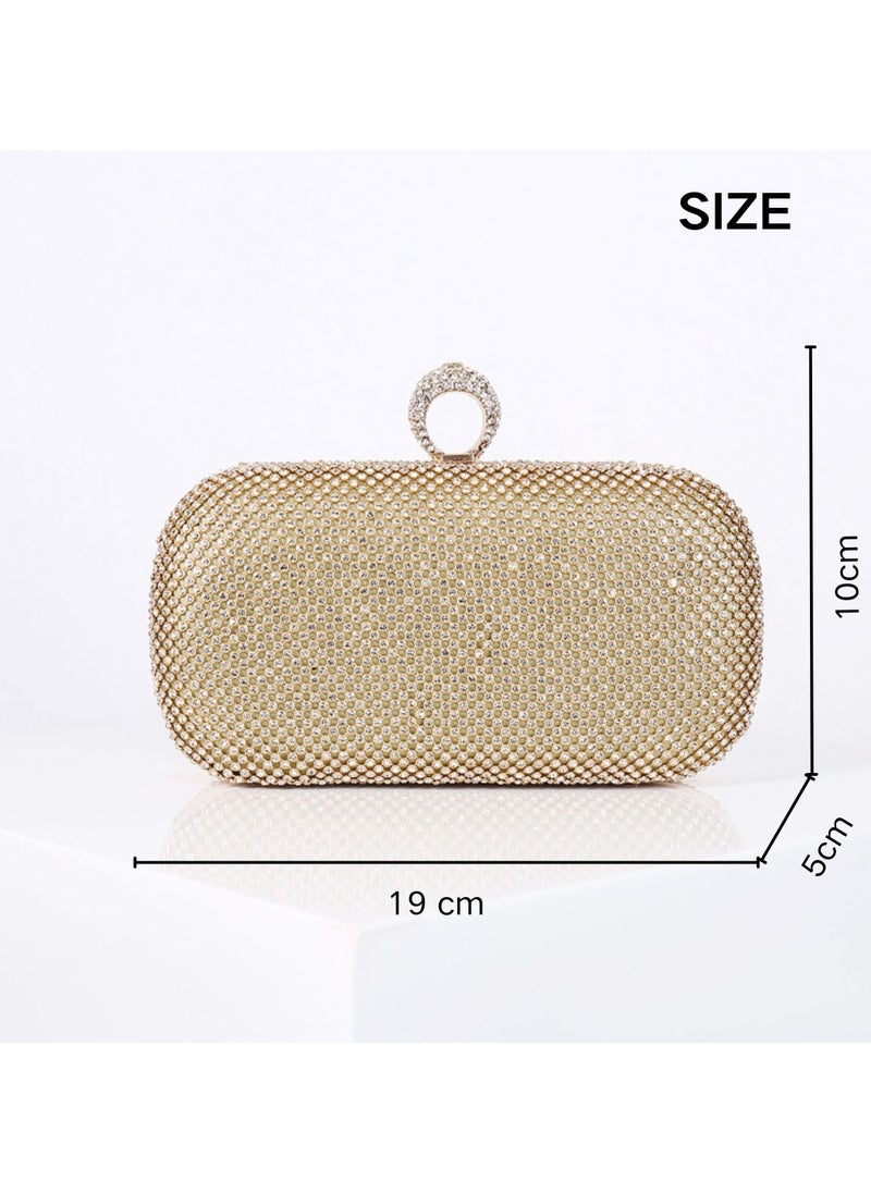 Miluraining - Women Clutch Bag Evening Bag Purse with rhinestone diamond decoration decoration Small Crossbody Bag Handbag Shoulder Bag Satchel Bags Suitable for Party Prom Wedding - Image 1