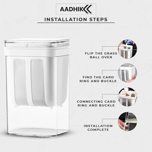 AADHIK Hung Curd Strainer Box | Curd Maker and Greek Yogurt Maker - 1100ml Fine Mesh Strainer with Lid | Multifunctional Yoghurt Filter | Curd Maker for Home | Whey Separator - Image 3
