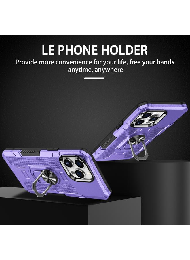 اس-توب جراب لهاتف iPhone 12 Pro Max مع حامل حلقي وغطاء هاتف هجين - Image 2