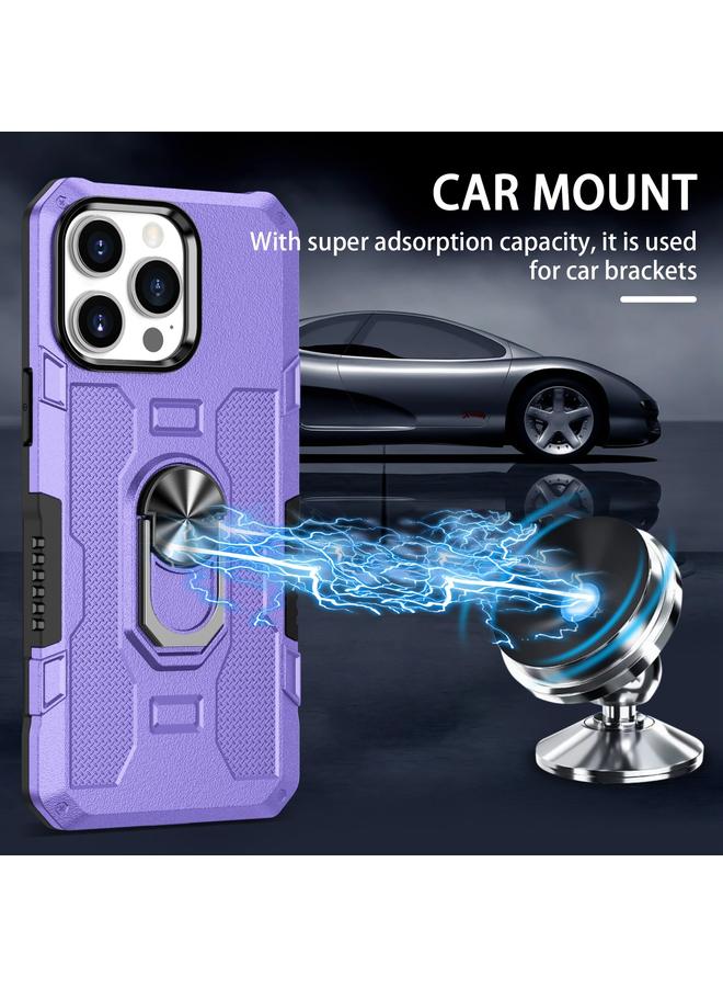 اس-توب جراب لهاتف iPhone 12 Pro Max مع حامل حلقي وغطاء هاتف هجين - Image 3