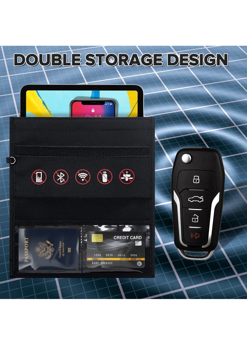 Excefore Faraday Bag for Key Fob Faraday Key Fob Protector Car RFID Signal Blocking Faraday Cage for Anti-Theft Anti-Tracking Anti-Hacking Case Blocker - Image 2