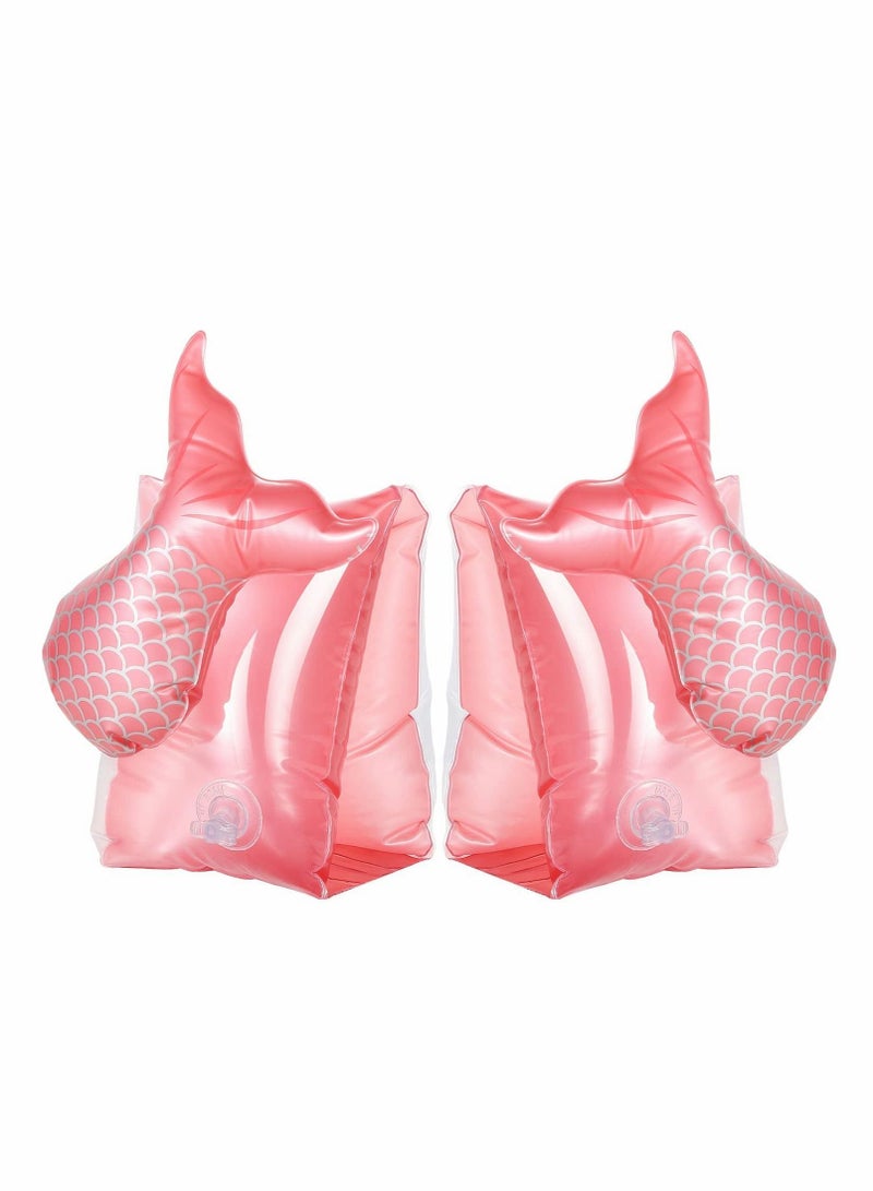 Excefore Inflatable Swim Floater Sleeves, Cartoon Swimiming Armbands Floaties Water Wings Floatation Sleeves for Toddler Boys Girls, Pool Water Sports Learning Swim Training Aids - Image 1