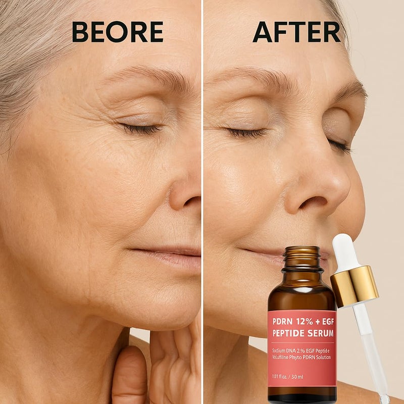 CELDYQUE Salmon DNA PDRN 120,000 ppm EGF Peptide Microneedling Serum w/Volufiline, Phyto PDRN 12%, Growth Factor - Anti-Aging Face Serum with Niacinamide, Hyaluronic Acid 1 Fl Oz Korean Skincare - Image 3