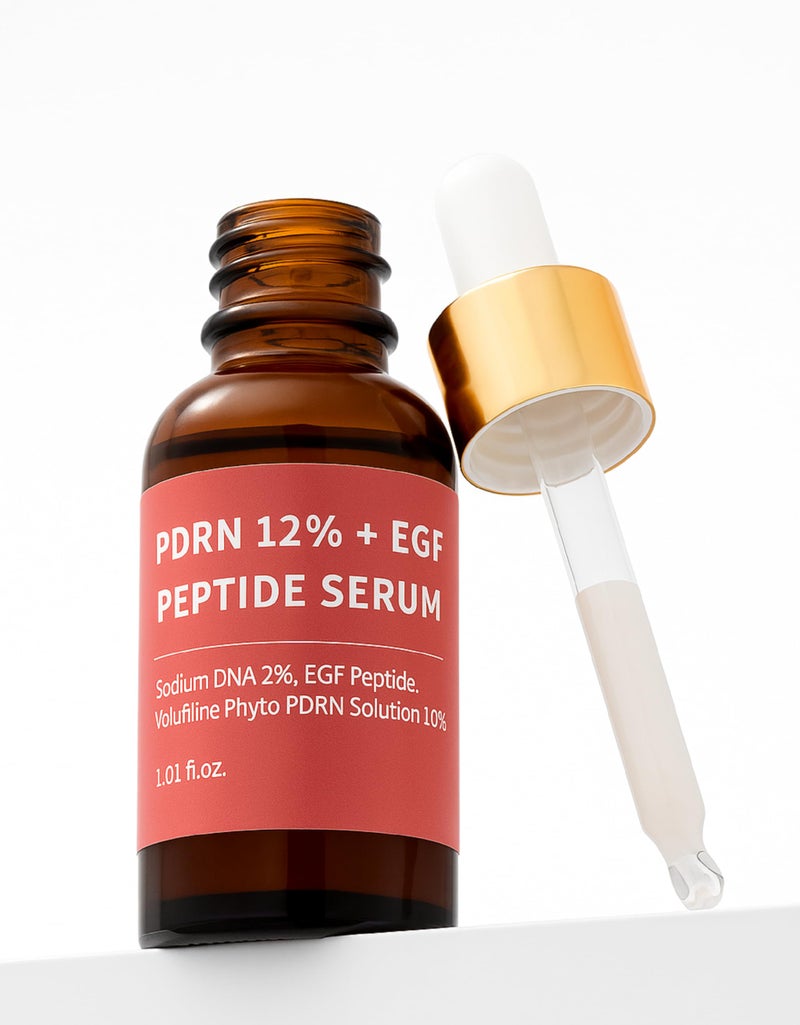 CELDYQUE Salmon DNA PDRN 120,000 ppm EGF Peptide Microneedling Serum w/Volufiline, Phyto PDRN 12%, Growth Factor - Anti-Aging Face Serum with Niacinamide, Hyaluronic Acid 1 Fl Oz Korean Skincare - Image 1