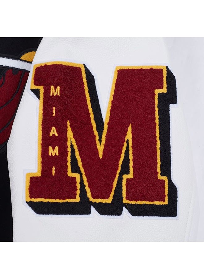 Pro Standard MENS NBA OLD ENGLISH WOOL PU VARSITY JACKET - Image 5