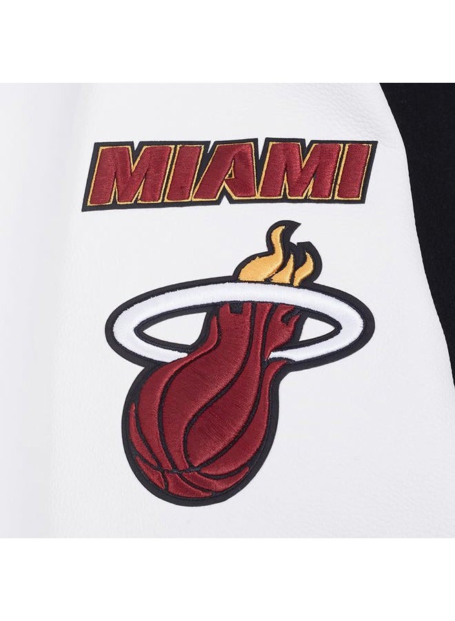 Pro Standard MENS NBA OLD ENGLISH WOOL PU VARSITY JACKET - Image 4