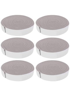 Alissa 6 Pcs Long Door Window Sealing Strip Wood Door Seam Soundproof Window Windproof Self Sticking Strip 3cm Wide 1cm Thick 2 Meter  - Image 1