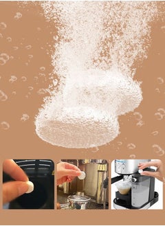 JUE-FISH 20pcs Espresso Machine Cleaning Tablets and Automatic Coffee Maker Cleaner Descaler Coffee Grinder Descaling Solution  - Image 2