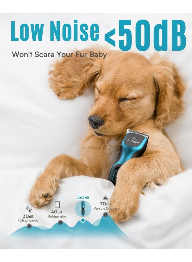 oneisall Dog Clippers for Grooming for Thick Coats with Detachable Stainless Steel Blade Cordless Waterproof Rechargeable Dog Grooming Kit for Body DTJ001 - Image 3