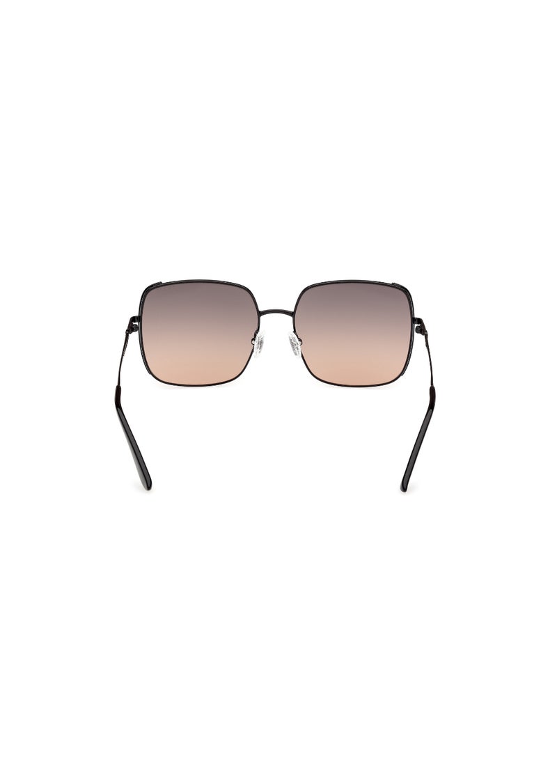 GUESS FULL RIM FEMALE SQUARE BLACK METAL SUNGLASSES - Image 4