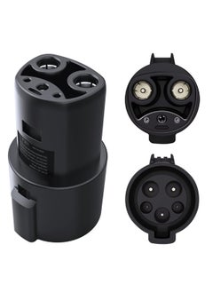 SYOSI J1772 to Tesla Charger Adapter 80 Amp/240VAC, Safety Certified, Compatible with Tesla Model 3 Y S X, Portable Outdoor SAE J1772 EV Adapter for Tesla  - Image 1