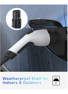 SYOSI J1772 to Tesla Charger Adapter 80 Amp/240VAC, Safety Certified, Compatible with Tesla Model 3 Y S X, Portable Outdoor SAE J1772 EV Adapter for Tesla  - Image 3