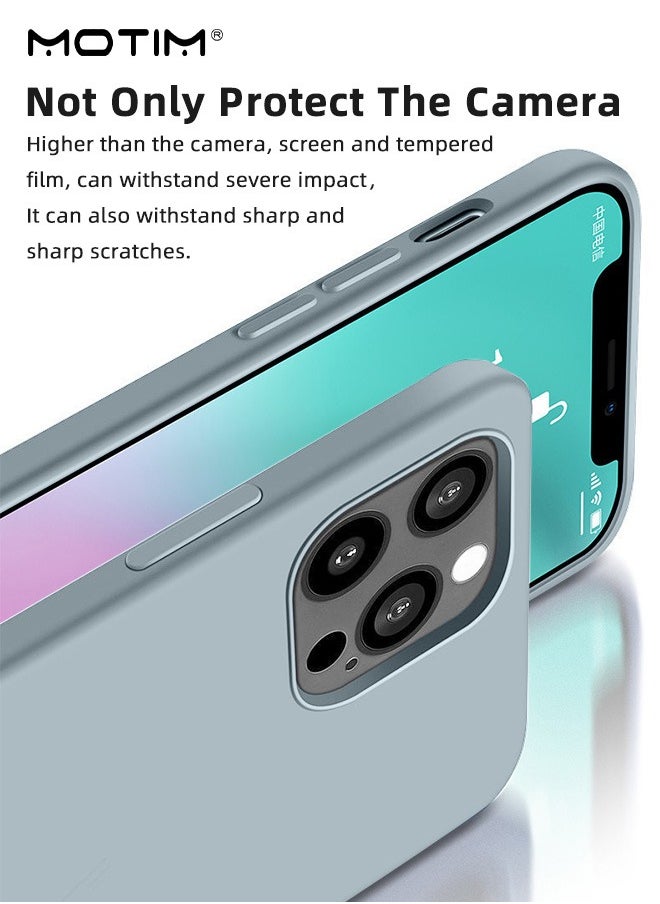 Motim - iPhone 14 Pro/14 Pro Max Case Liquid Silicone With Soft Lining Full-Body Protection Cover Slim Shockproof Anti-Scratch Phone Case - Image 1