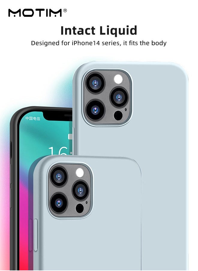 Motim - iPhone 14 Pro/14 Pro Max Case Liquid Silicone With Soft Lining Full-Body Protection Cover Slim Shockproof Anti-Scratch Phone Case - Image 1