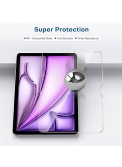 NAFO 2 Pack Screen Protector Compatible with iPad Air 13 inch 2024 M2 (6th Generation), Tempered Glass-Apple Pencil Pro & Case Compatible, Anti-Scratches, High Definition Glass Film for iPad Air 6 13"  - Image 2
