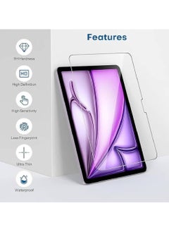 NAFO 2 Pack Screen Protector Compatible with iPad Air 13 inch 2024 M2 (6th Generation), Tempered Glass-Apple Pencil Pro & Case Compatible, Anti-Scratches, High Definition Glass Film for iPad Air 6 13"  - Image 3